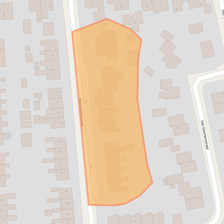 Kaart van postcodegebied 9866AR.