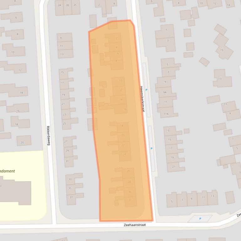 Kaart van postcodegebied 9866AS.