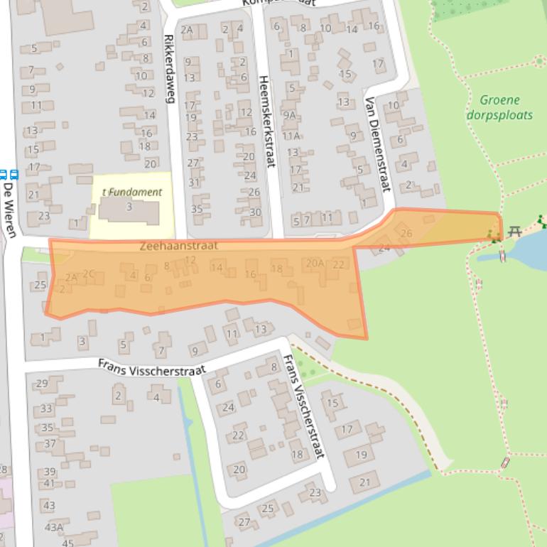 Kaart van postcodegebied 9866AV.