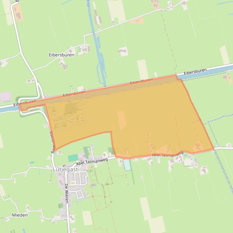 Kaart van postcodegebied 9866TA.