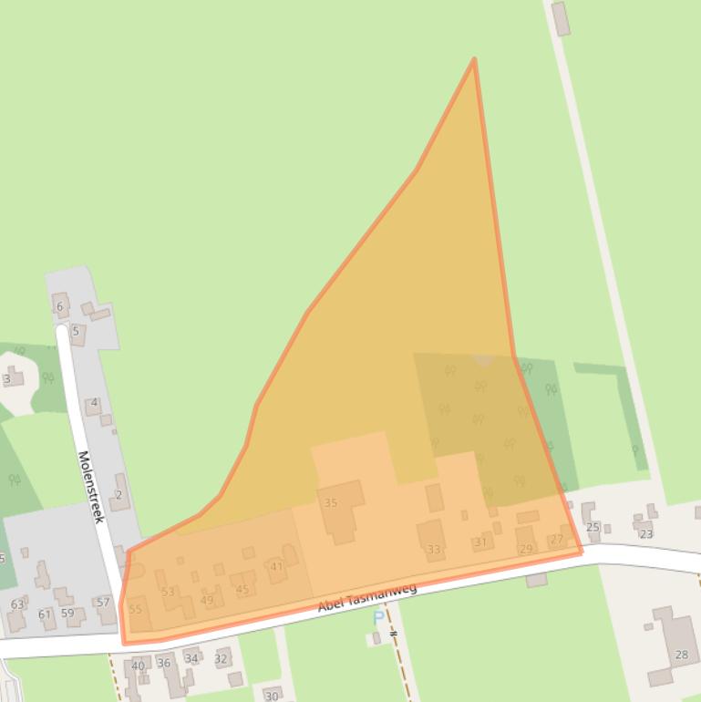 Kaart van postcodegebied 9866TB.