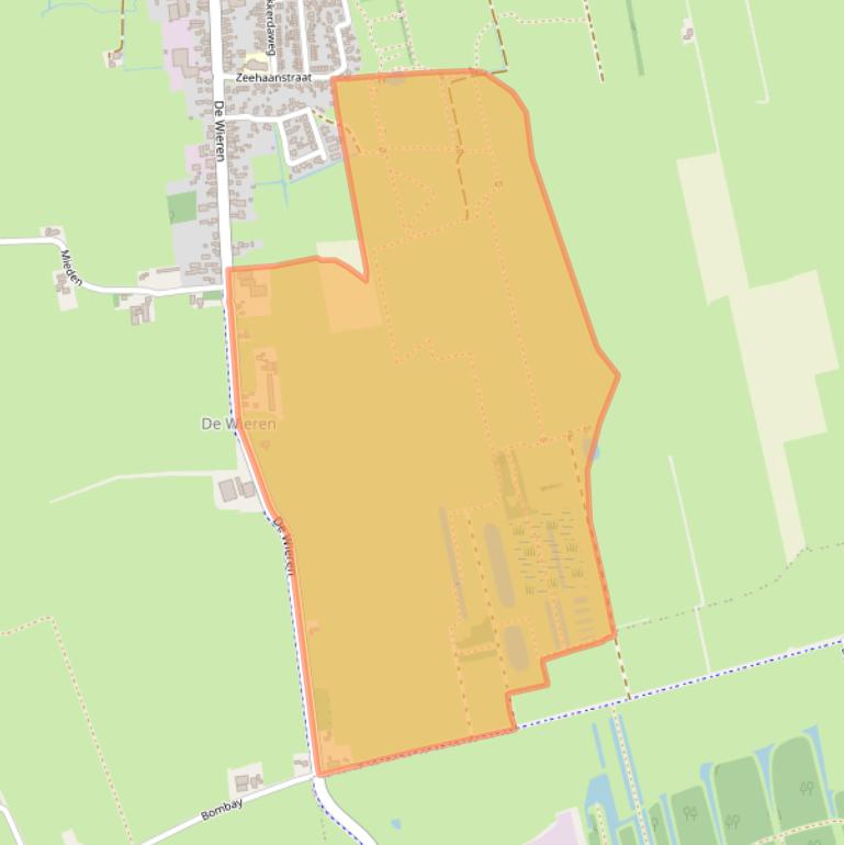 Kaart van postcodegebied 9866TN.