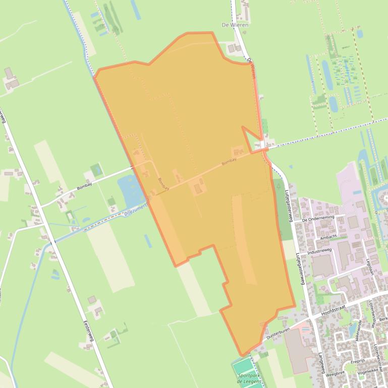 Kaart van postcodegebied 9866TR.