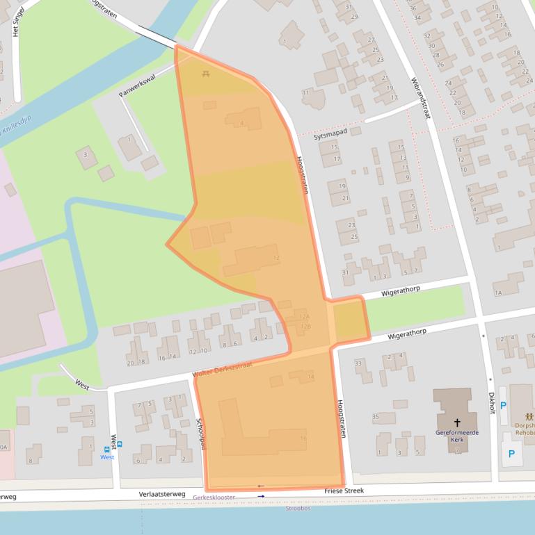 Kaart van postcodegebied 9873PE.