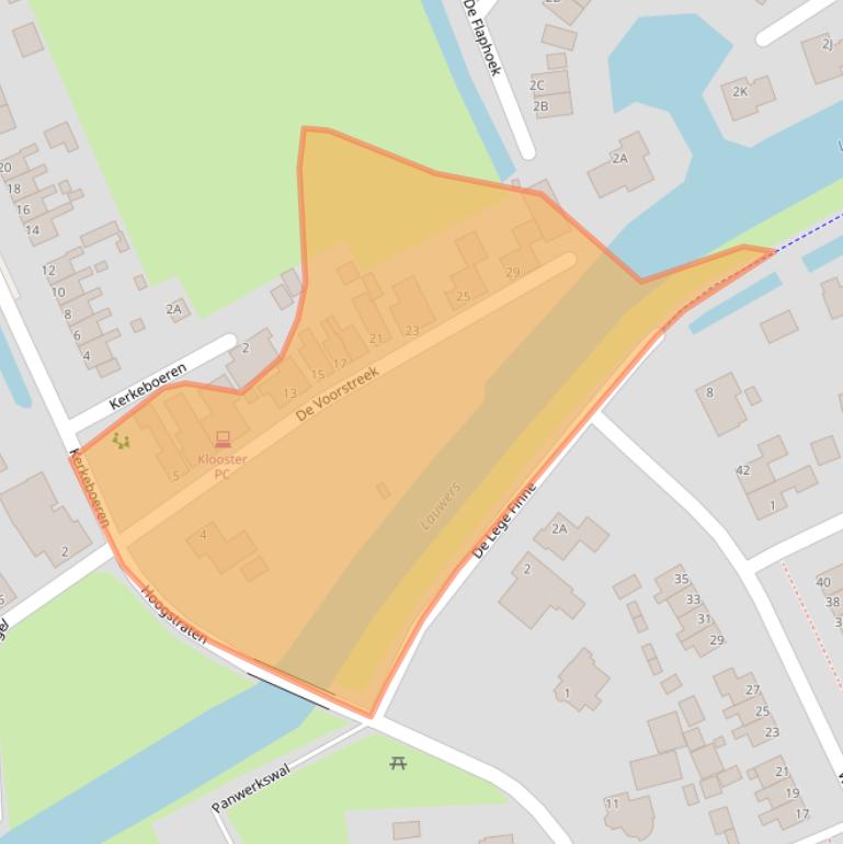 Kaart van postcodegebied 9873PJ.