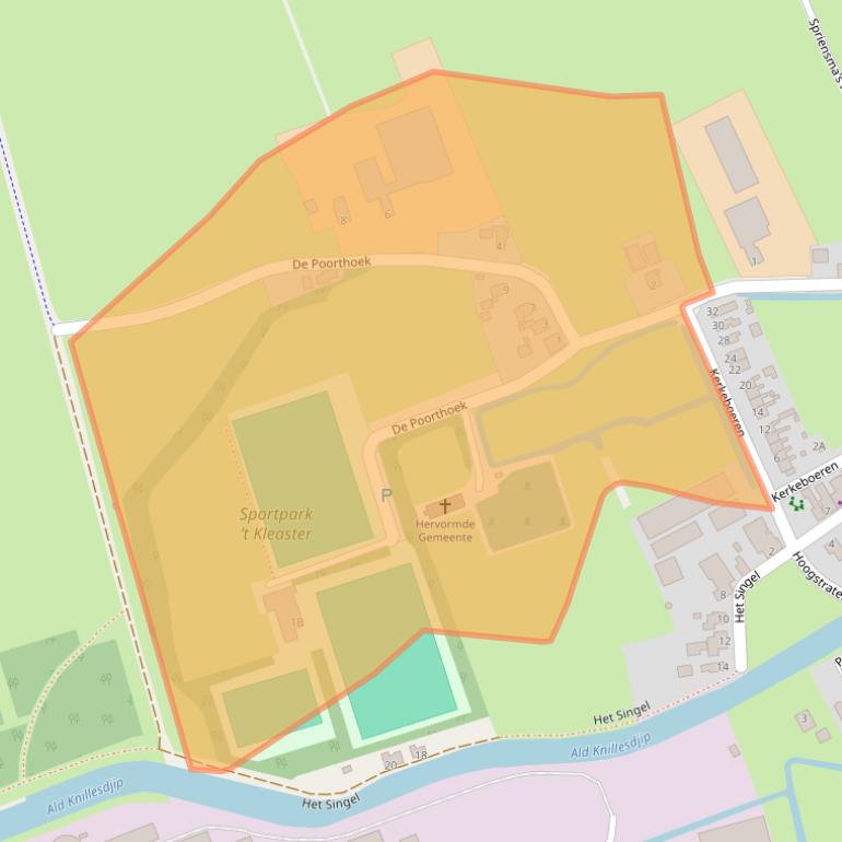 Kaart van postcodegebied 9873PL.