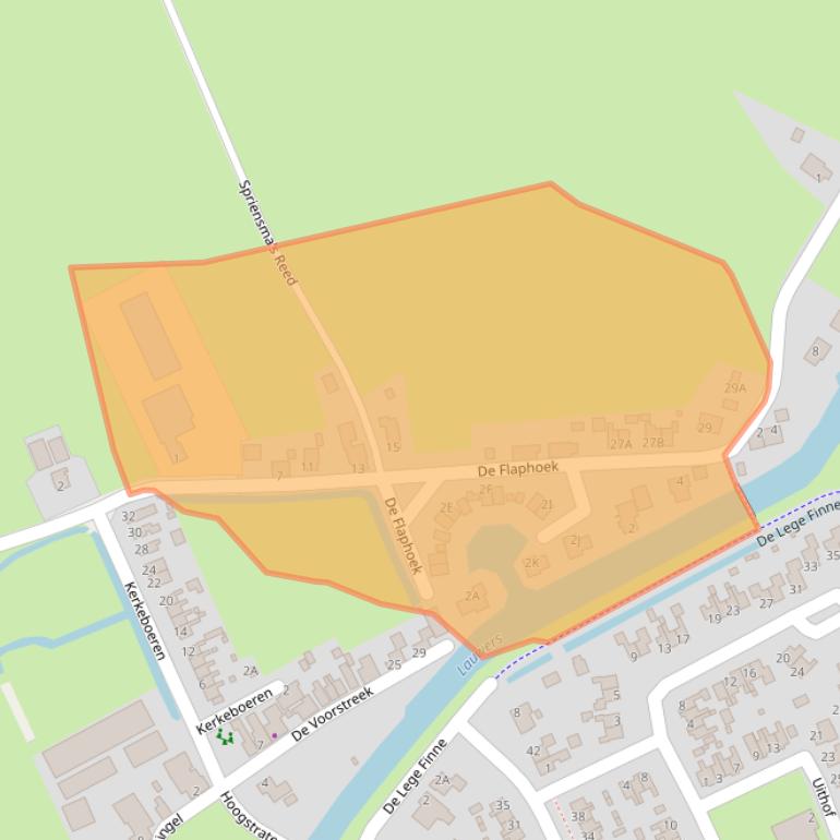 Kaart van postcodegebied 9873PM.