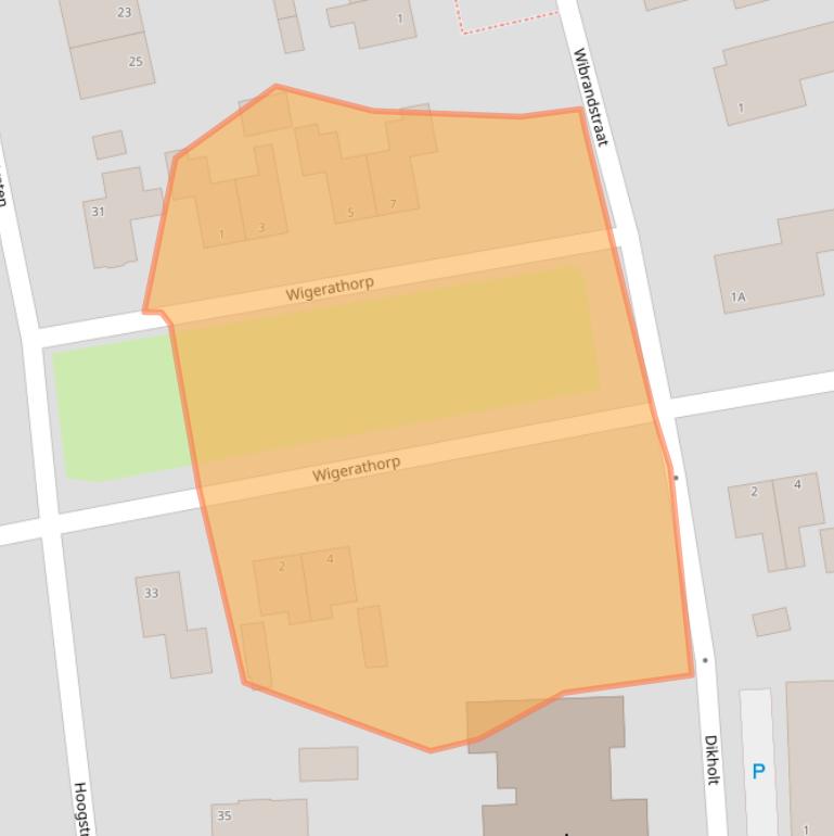 Kaart van postcodegebied 9873RB.