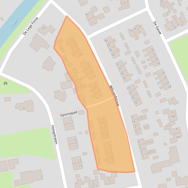 Kaart van postcodegebied 9873RC.