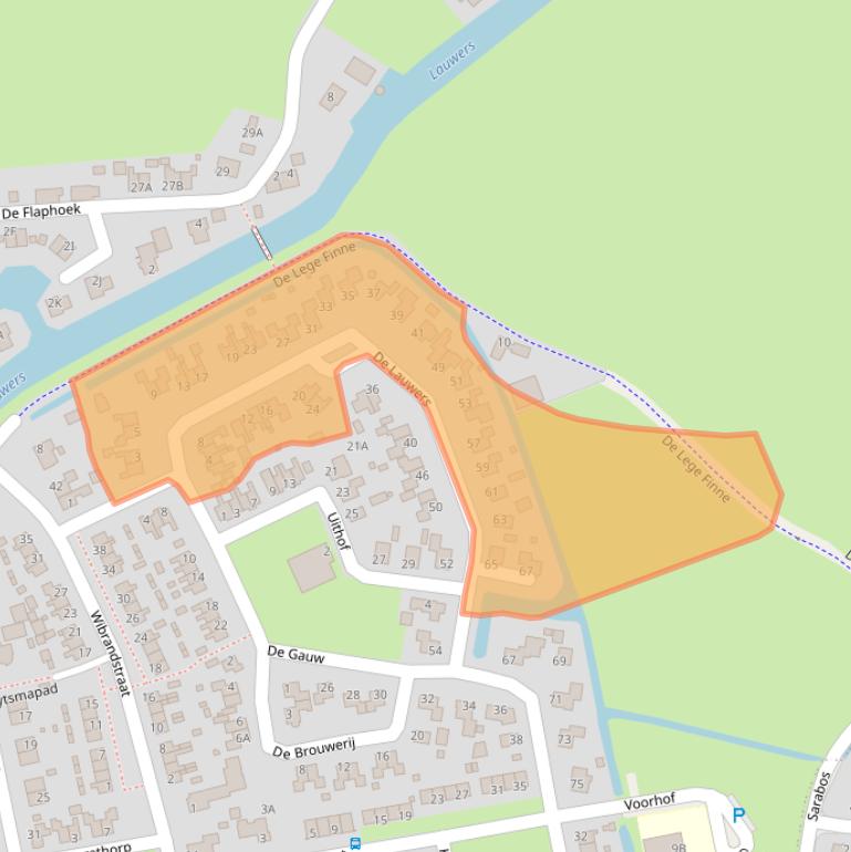 Kaart van postcodegebied 9873RV.