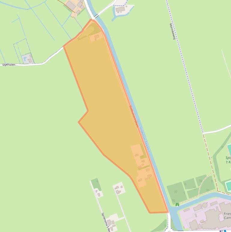 Kaart van postcodegebied 9873TB.