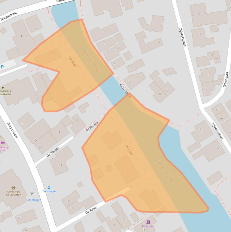 Kaart van postcodegebied 9881PG.