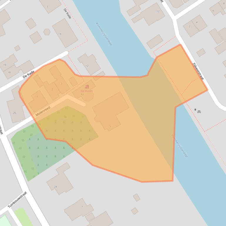 Kaart van postcodegebied 9881PJ.