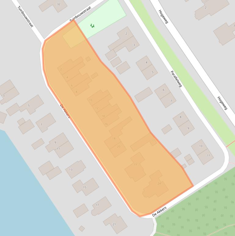 Kaart van postcodegebied 9881PL.