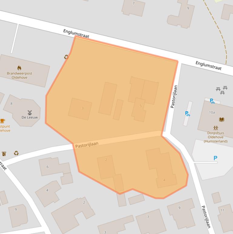 Kaart van postcodegebied 9883PM.