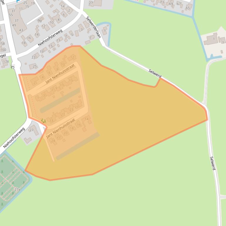 Kaart van postcodegebied 9883RS.