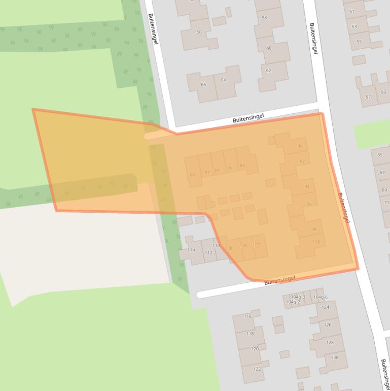 Kaart van postcodegebied 9883SK.