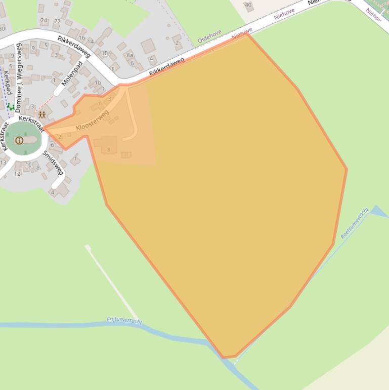 Kaart van postcodegebied 9884PH.