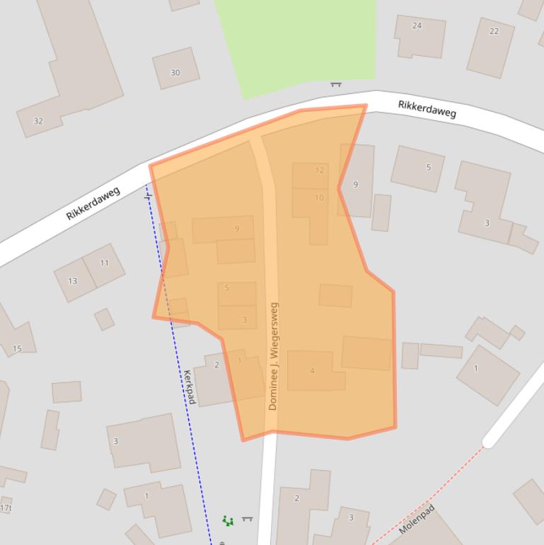 Kaart van postcodegebied 9884PK.