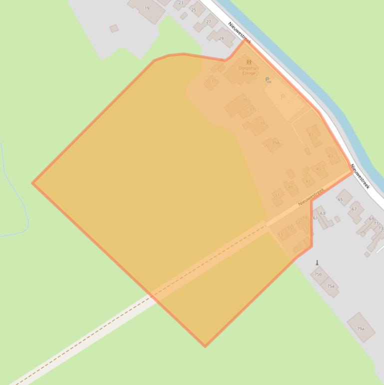 Kaart van postcodegebied 9891AB.