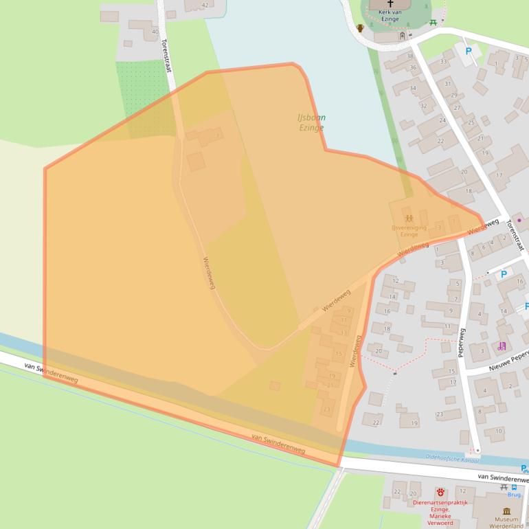 Kaart van postcodegebied 9891AL.