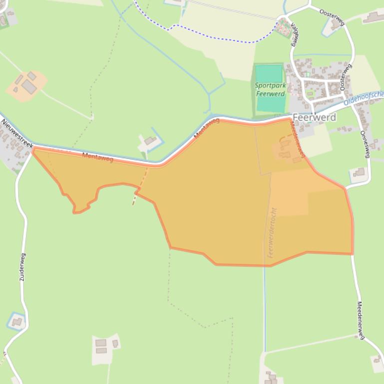 Kaart van postcodegebied 9892PA.