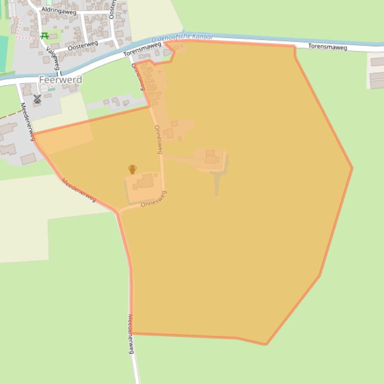 Kaart van postcodegebied 9892PC.