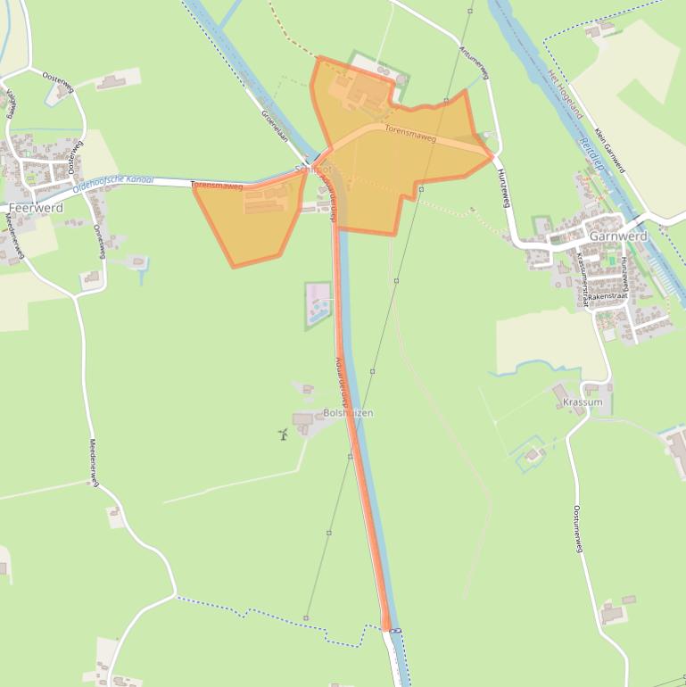 Kaart van postcodegebied 9892TD.