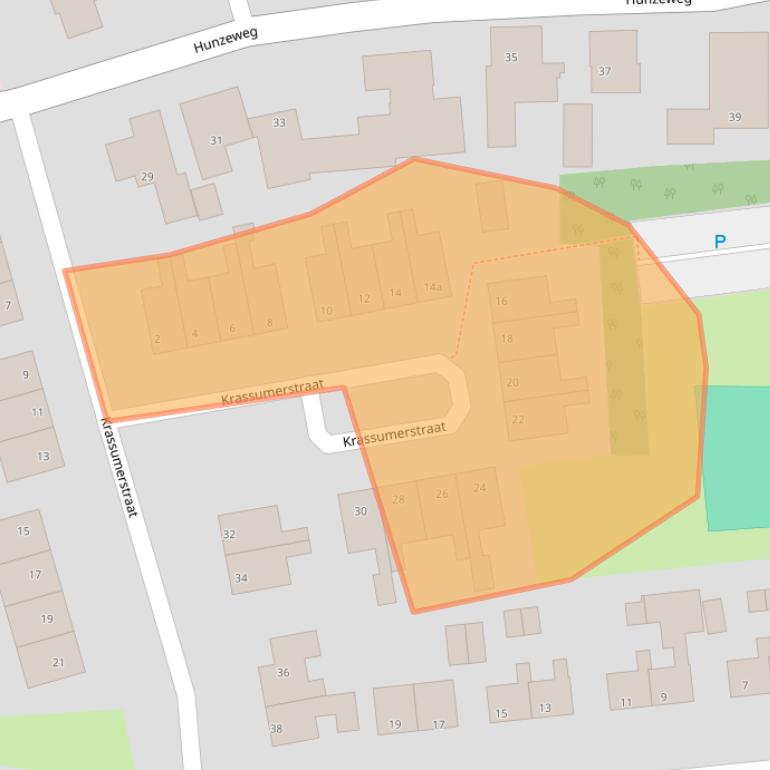 Kaart van postcodegebied 9893PJ.