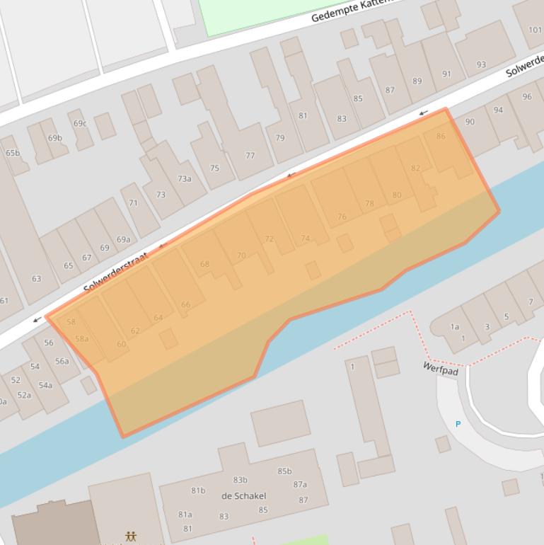 Kaart van postcodegebied 9901BG.