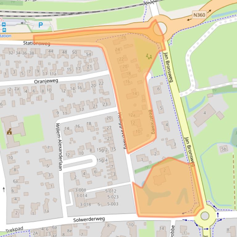 Kaart van postcodegebied 9901CH.