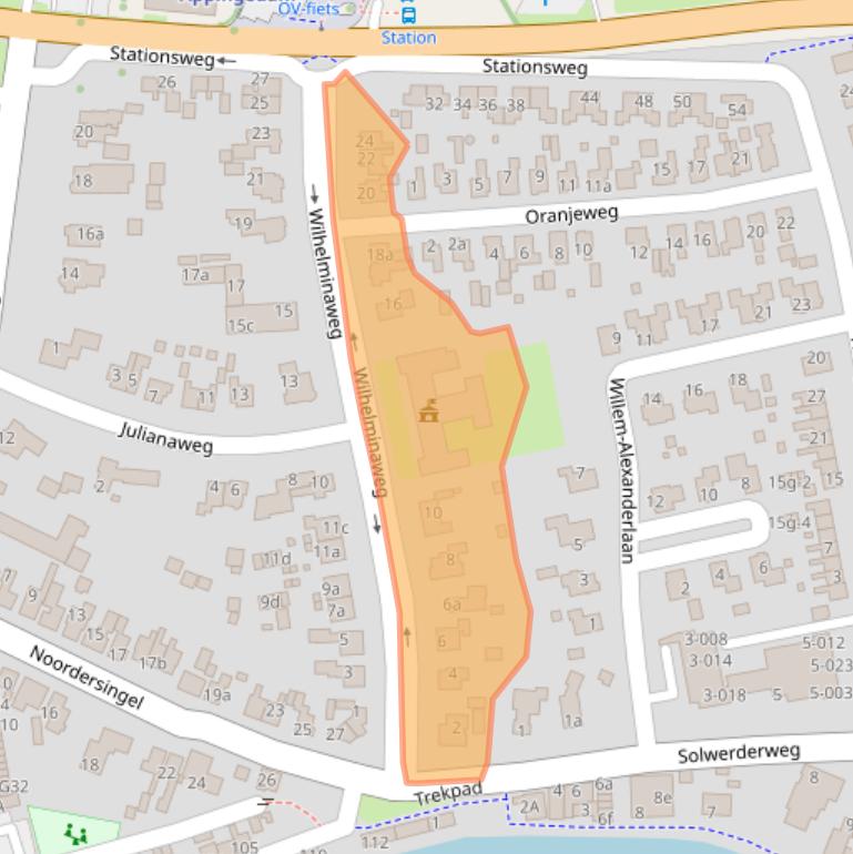 Kaart van postcodegebied 9901CM.