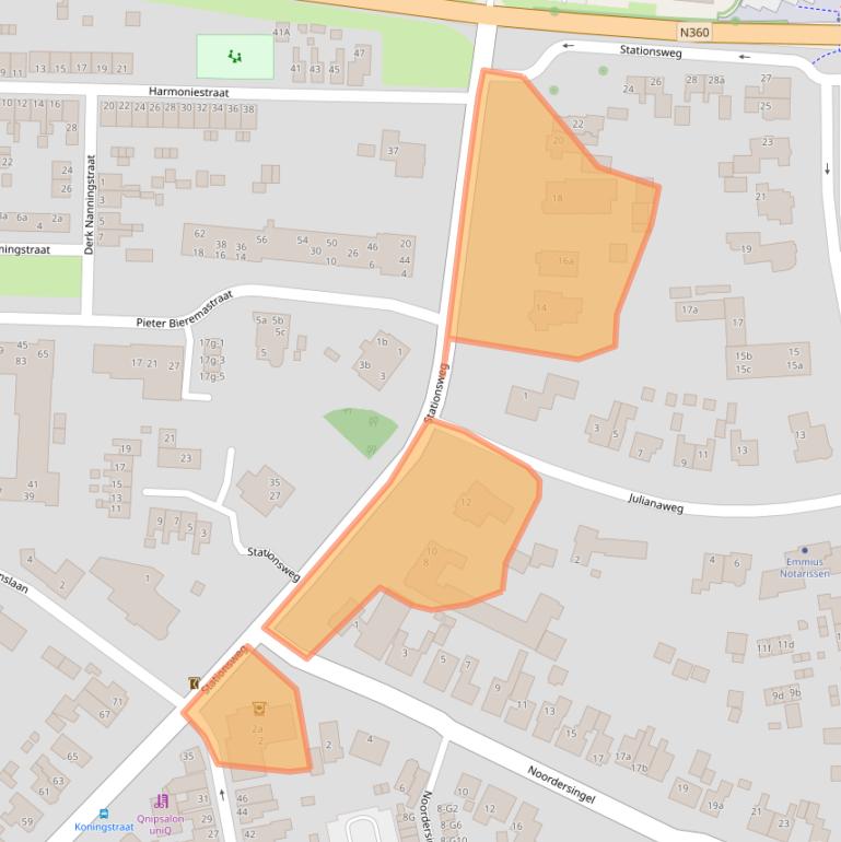 Kaart van postcodegebied 9901CR.