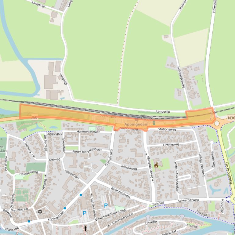 Kaart van postcodegebied 9901DD.