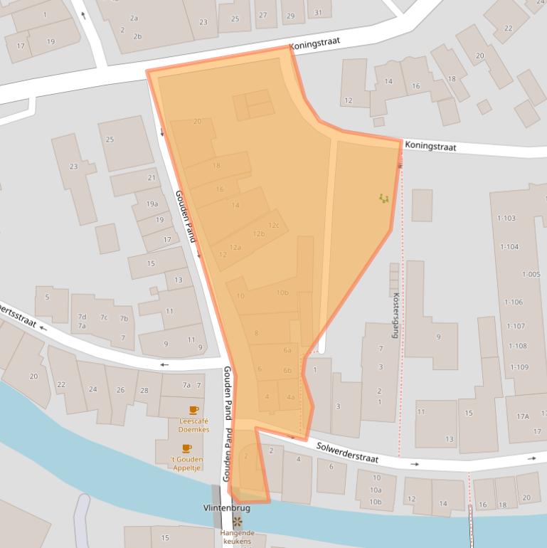 Kaart van postcodegebied 9901EH.