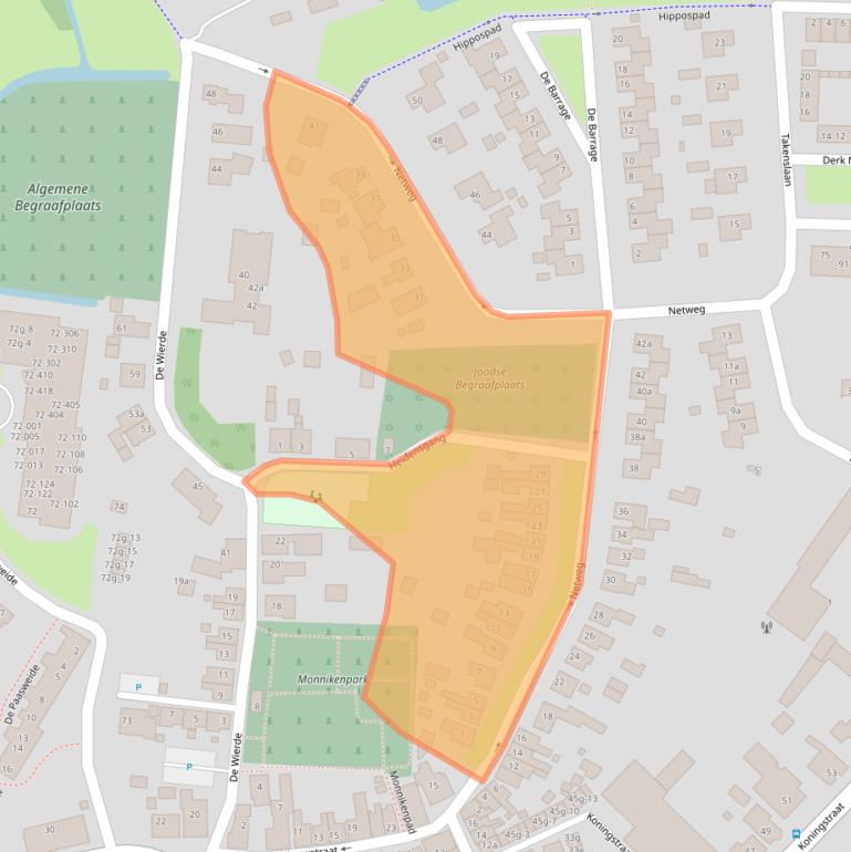 Kaart van postcodegebied 9901EM.