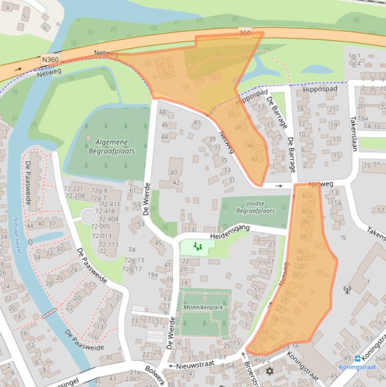 Kaart van postcodegebied 9901EN.