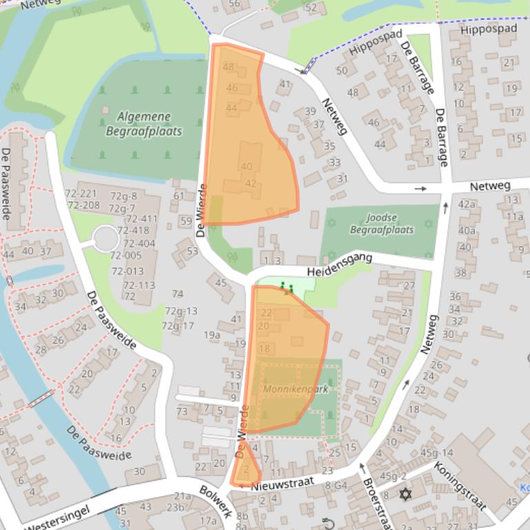 Kaart van postcodegebied 9901ET.