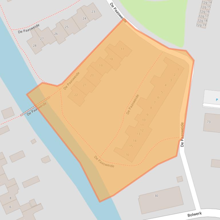 Kaart van postcodegebied 9901EV.