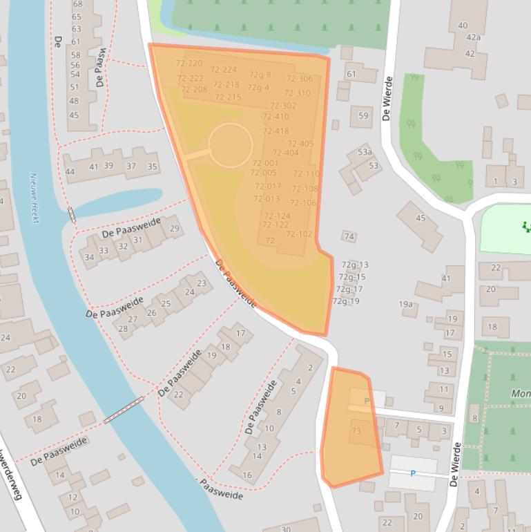 Kaart van postcodegebied 9901EZ.