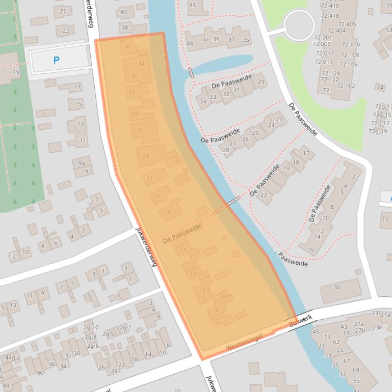 Kaart van postcodegebied 9901GM.