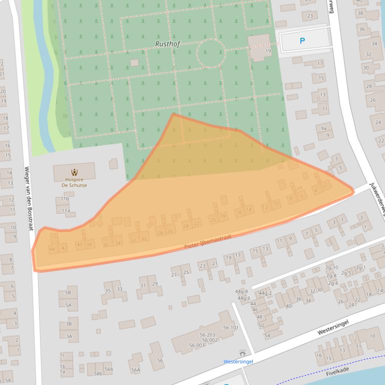 Kaart van postcodegebied 9901GP.