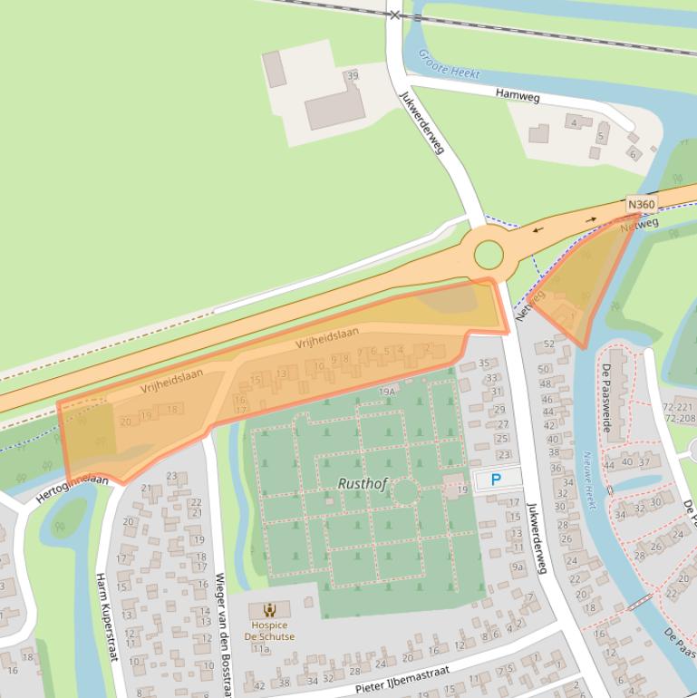 Kaart van postcodegebied 9901GR.