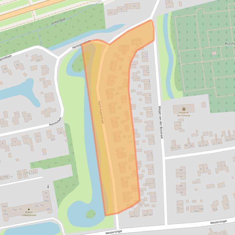 Kaart van postcodegebied 9901GT.