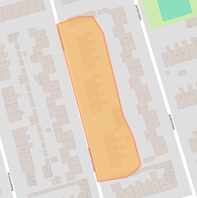 Kaart van postcodegebied 9901HG.