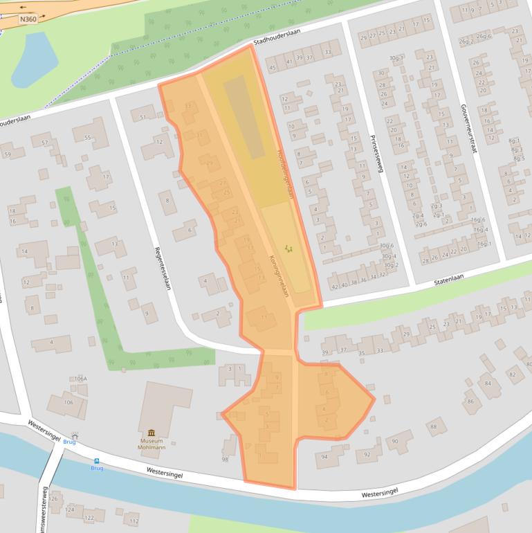 Kaart van postcodegebied 9901HL.