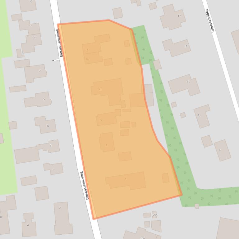 Kaart van postcodegebied 9901HS.