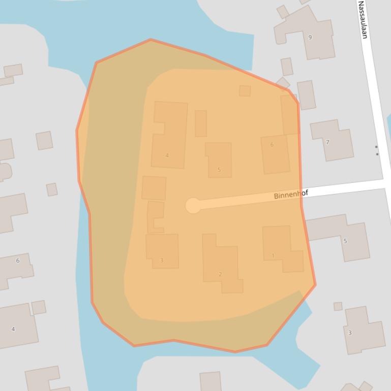 Kaart van postcodegebied 9901HW.