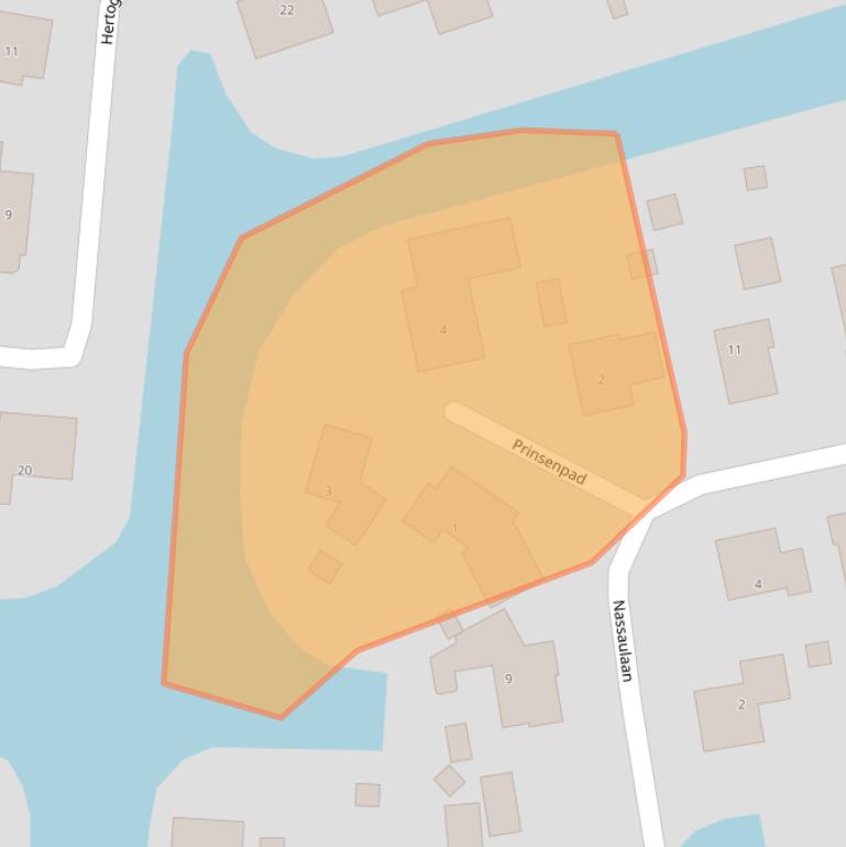 Kaart van postcodegebied 9901HX.