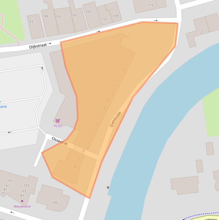 Kaart van postcodegebied 9901JC.